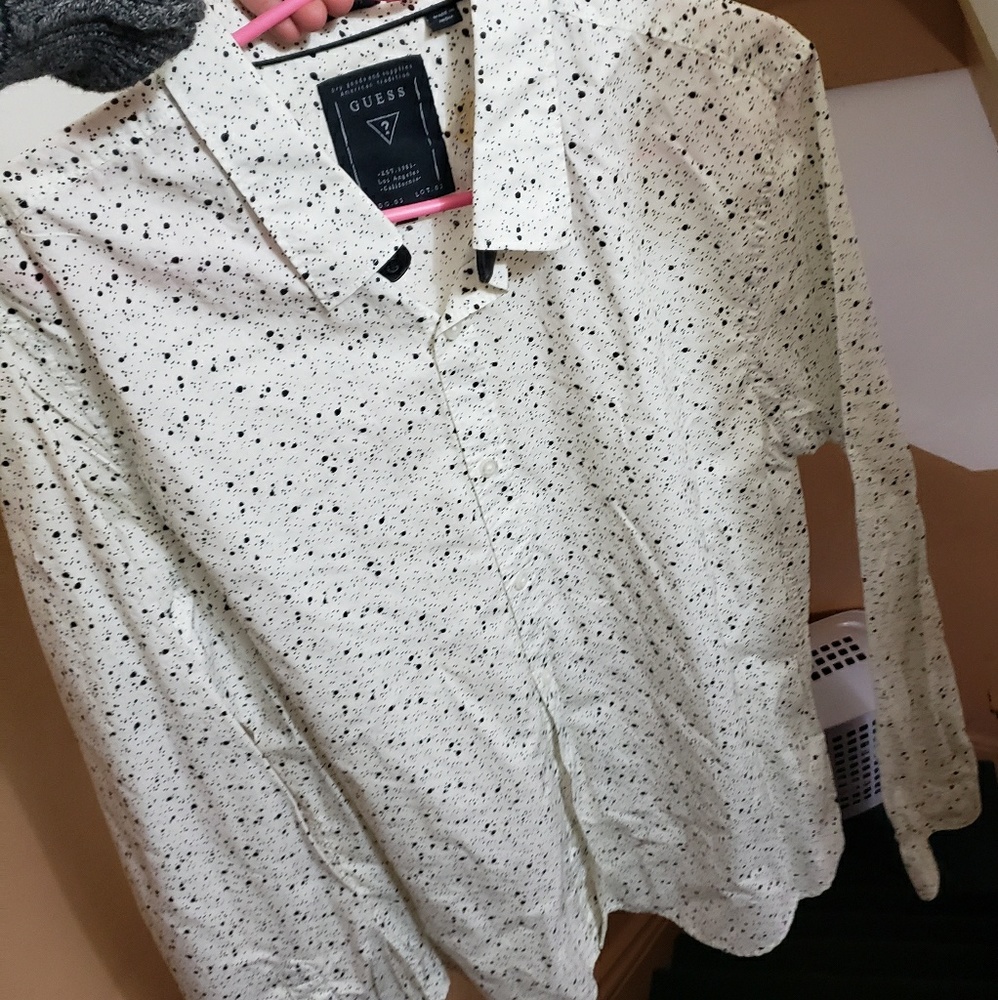 Guess button down dress shirt